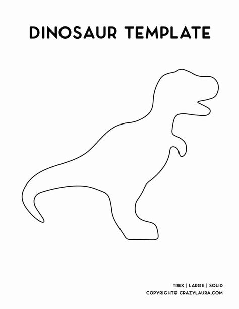 If you need some simple and cute dinosaur template printable or outlines for your next craft project with the kids, these four different variations are super easy to print out and use! #dinosaurtemplate #printables #freeprintable #kidsprintable #craftprintables Dinasour Template, Dinosaur Patterns Printable, Dinasour Drawing Simple, Dinosaur Templates Free Printable, Dino Template, Dinosaur Cut Outs, Build A Dinosaur, Dinosaur Crafts Preschool, Dinosaur Shapes