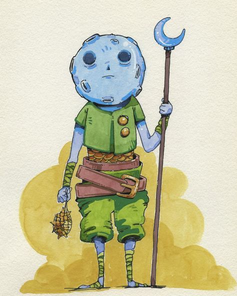 Little Character design in Watercolor. #watercolor #ink #gamedesign #conceptart #weirdart #gameart #painting #drawing #albumart #vintageart #moebius #johngagne Watercolor Ink, Painting Drawing, Weird Art, Sci Fi Art, Creature Design, Album Art, Pluto The Dog, Game Design, Game Art