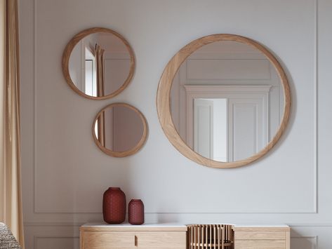 Wall Mirror Decor, Mirror Decor Ideas, Mirror Design Wall, Bedroom Pictures, Wood Joinery, Wood Mirror, Dressing Room Design, Wall Decor Set, Mirror Designs