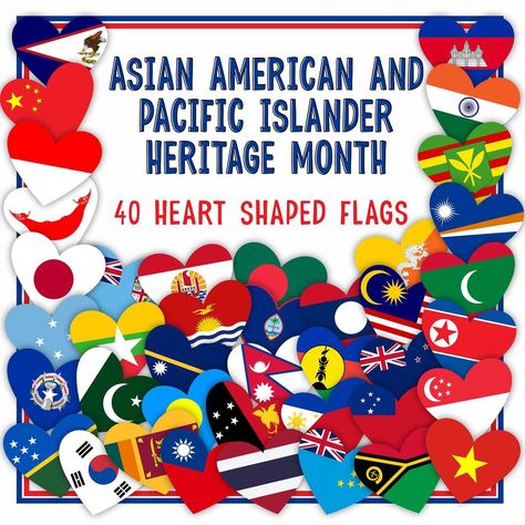 Check out our great collection of AAPI resources to celebrate Asian American and Pacific Islander Heritage month for the next few weeks! We have posters and bulletin board decor- all ready to print. #aapi #aapiheritagemonth #asianamericanpacificislanderheritagemonth #asainamerican #teacherspayteachers #tpt Asian American Pacific Islander Month, Pacific Islander, Bulletin Board Decor, Heritage Month, Asian American, Digital Resources, Bulletin Boards, Bulletin Board, Heart Shapes