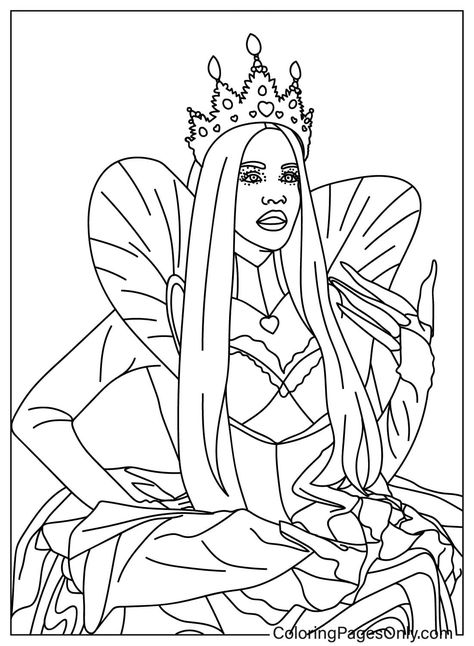 Mystical Kingdom, Hearts Coloring Pages, Descendants Coloring Pages, Popular Disney Movies, Evil Fairy, Red Birthday Party, Coloring Set, Family Coloring Pages, Xmas Pictures