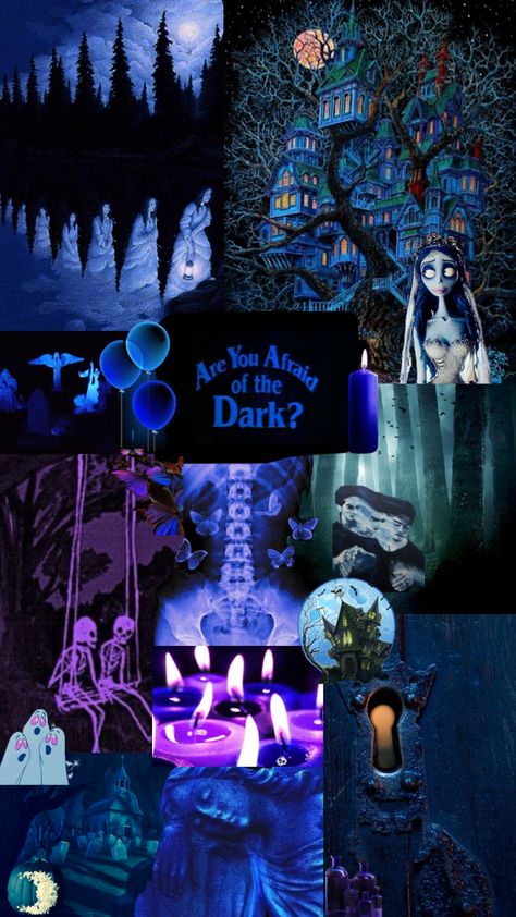 #halloweenaesthetic #halloween #blue #collage #spooky Halloween Blue Aesthetic, Blue Halloween Aesthetic, Luxury Vibes, Blue Collage, Blue Halloween, Phone Theme, Halloween Aesthetic, Phone Themes, Blue Aesthetic