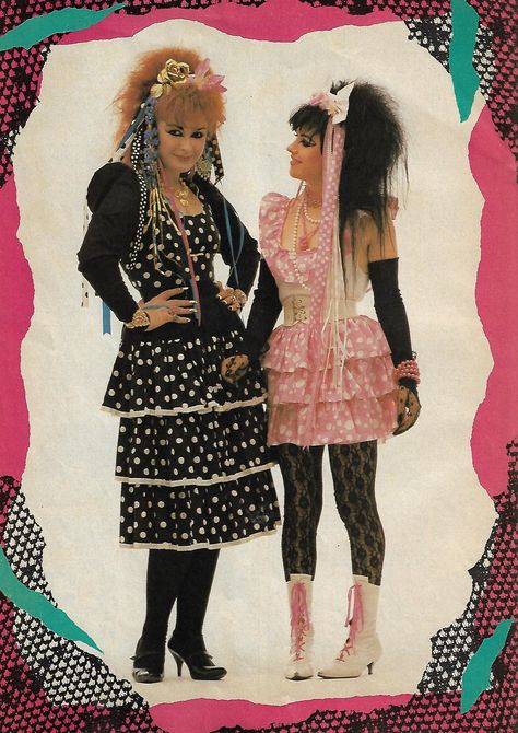 Lala Core, New Wave Fashion 80s, 80s New Wave Fashion, Goth Subcultures, Strawberry Switchblade, Perky Goth, 80s Goth, Goth Bands, Goth Subculture