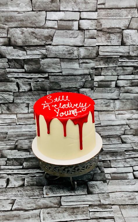 Red Drip Cake, Ganache Drip Cake, Red Drip, Ganache Drip, Drip Cake, Drip Cakes, Edible Art, Birthday Cake, Cake