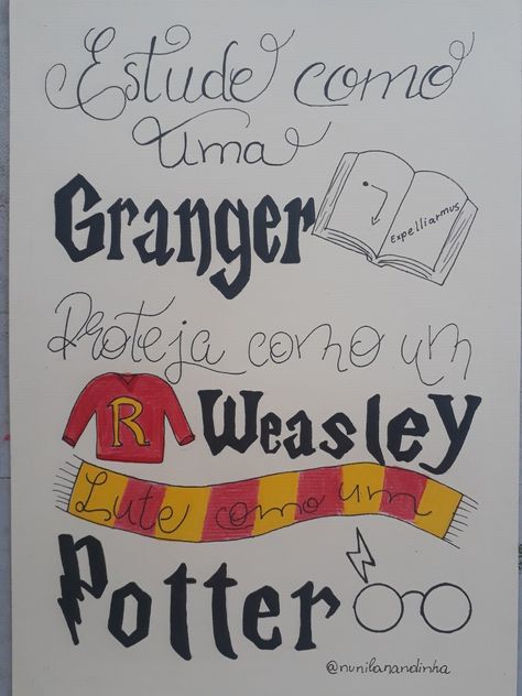 Harry Potter Fotos, Harry Potter Lettering, Drawing Ideas Harry Potter, Harry Potter Draw, Harry Potter Diary Ideas, Harry Potter Doodles, Harry Potter Desenho, Frases Harry Potter, Harry Potter Quote Poster