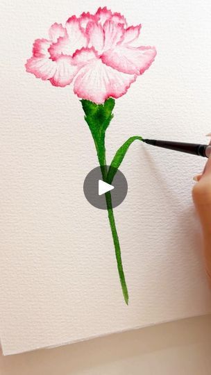 8.1K views · 298 reactions | Watercolour carnation with an angular brush 💕 #painting #art #watercolor #watercolorflowers #aquarelle #arttutorial #simpleart #easyart | Bliss Of Colours | Shin Giwon Piano · Sudden Shower Brush Painting Art, Diy Large Wall Art, August Flowers, Gladiolus Flower, Muted Palette, My Camera Roll, Relaxing Art, Watercolor Lettering, Brush Painting