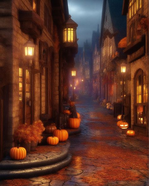 Autumn Village Aesthetic, Fall Town, Autumn Village, European Village, Dark Autumn, Halloween Wallpaper Iphone, Fall Aesthetic, Autumn Aesthetic, Halloween Wallpaper