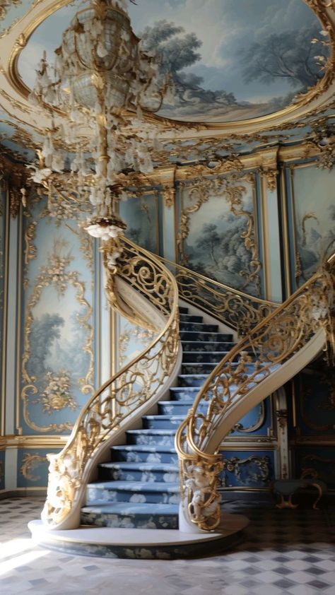 ♔ Dorota Piotrowiak - Artiste Polonaise (Polish) Rococo Aesthetic Architecture, French Rococo Aesthetic, Barocco Aesthetic, Rococo Architecture, Baroque Interior Design, Rococo Aesthetic, Rococo Interior, Victorian Room, Baroque Interior