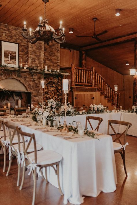 Log Cabin Wedding Reception, Spruce Mountain Ranch Wedding, Cabin Wedding Reception, Spruce Mountain Ranch, Log Cabin Wedding, Wedding Floor Plan, Mountain Wedding Decor, Winter Mountain Wedding, Ski Resort Wedding