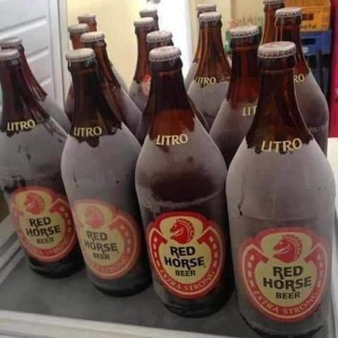 Redhorse Beer, Red Horse Beer, Boys Covering Face, Red Beer, Alien Drawings, Red Horse, Boy Images, Beer Bottle