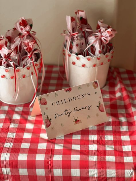 Berry 1st Birthday Party Favors, Berry First Birthday Favors, Berry First Birthday Party Favors, First Birthday Party Favor, 1st Birthday Party Favors, First Birthday Favors, First Birthday Cupcakes, Strawberry Shortcake Birthday, Baby 1st Birthday