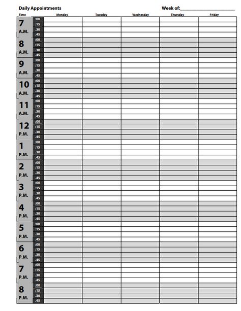 Fillable Form Appointment Schedule Template Client Schedule Template, Fillable Forms, Life Planning, Print Business, Make Business, Schedule Template, Life Plan, Quick Saves