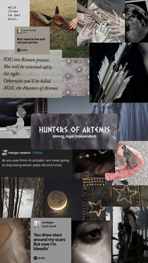 #percyjackson #percyjacksonandtheolympians #percyjacksonaesthetic #percyjacksonseries #artemis #artemisaesthetic #artemisgoddess #artemiscabin #cabin6 Artemis Cabin, Artemis Aesthetic, Hunter Of Artemis, Artemis Goddess, Percy Jackson And The Olympians, The Darkest, Cabin