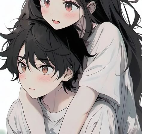 Best Anime Couples, Cute Anime Profile Pictures, Anime Love Couple, Dessin Adorable, Couple Drawings, Cartoon Profile Pics, Cute Profile Pictures, Anime Best Friends, Matching Profile Pictures