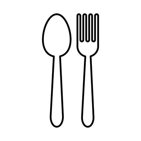 Spoon Clipart, Fork And Spoon, Outline Drawing, Forks And Spoons, Outline Drawings, Anime Reccomendations, Cityscape Photos, Nature Backgrounds, Background Banner