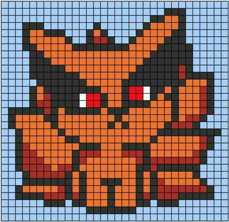 Anime Pixel Art Naruto, Naruto Cross Stitch Pattern, Pixel Art Templates Anime, Easy Pixel Art Anime, Pixel Art Anime Easy, Mha Pixel Art, Anime Pixel Art Grid, Pixel Art Pattern Anime, Pixel Art Manga