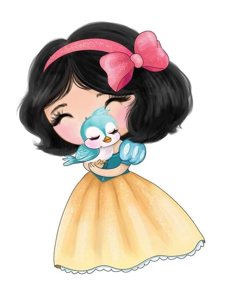 Disney Princess Cartoons, Kawaii Disney, Snow White Birthday, Princess Cartoon, Princess Drawings, Cute Princess, Princesa Disney, Baby Princess, Princess Cake