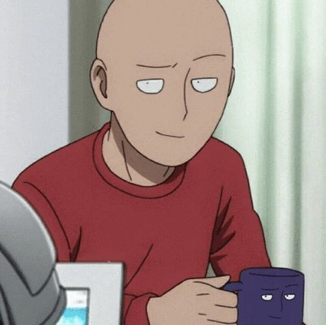 Caped Baldy, Anime One Punch Man, One Punch Man Funny, 4 Panel Life, Tamako Love Story, Saitama One Punch, Saitama One Punch Man, One Punch Man Anime, Bald Man