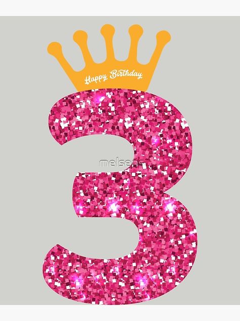 "3rd Queens Crow Happy Birthday for Girls" Greeting Card for Sale by melsens | Redbubble Happy 3rd Birthday Girl, Barbie 3rd Birthday Party, Mickey And Minnie Christmas, Cake Printable, Barbie Doll Birthday Cake, Mickey Mouse Cake Topper, Doll Birthday Cake, Happy 3rd Birthday, Birthday Cake Writing