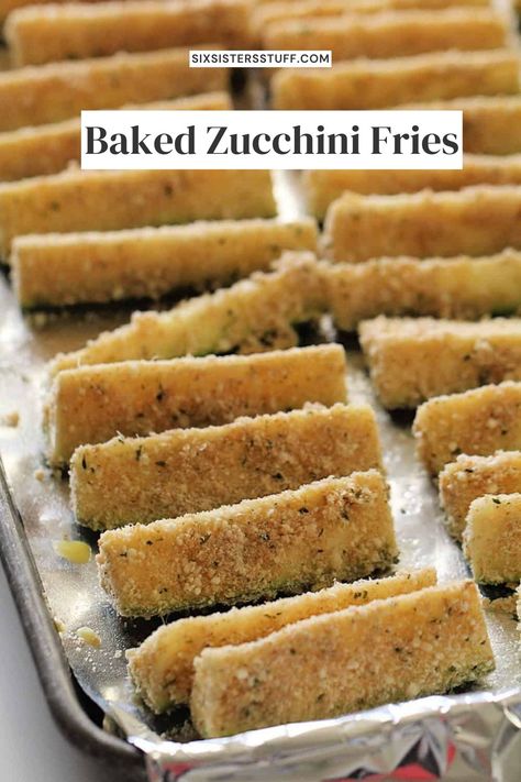 Baked Zucchini Fries Oven Baked Zucchini Fries, Oven Baked Zucchini, Zucchini Fries Baked, Zucchini Pommes, Baked Zucchini Fries, Zucchini Sticks, Zucchini Chips Baked, Vegetarian Comfort Food, Baked Zucchini