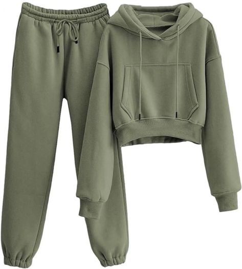 Visit the Xiakolaka Store curated on LTK Matching Sweat Set, Harajuku Clothes, Female Jacket, Matching Sweats, Sweat Suits, Sweat Sets, Hoodie And Sweatpants, Crop Top Sweatshirt, Sweatpants Set