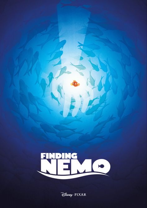 Finding Nemo (2003) Cartoon Poster Design, Finding Nemo Poster, Nemo Movie, Finding Nemo Movie, Finding Nemo Party, Insta Design, Nemo Party, Finding Nemo 2003, Movie Covers