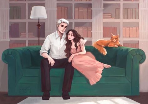 Hermione Malfoy, Dramione Fanart, Beginning And End, Dramione Fan Art, Draco And Hermione, Draco Harry Potter, Harry Potter Love, Couple Relationship, Harry Potter Fan Art