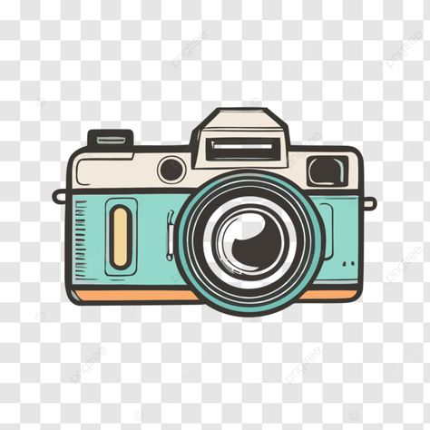 hand drawn camera in pastel colors with a retro feel vector a simplistic colorful icon of hand dra Drawn Camera, Camera Vector, Camera Drawing, Camera Icon, Frame Png, Hand Drawing, In Frame, A White Background, Pastel Colors