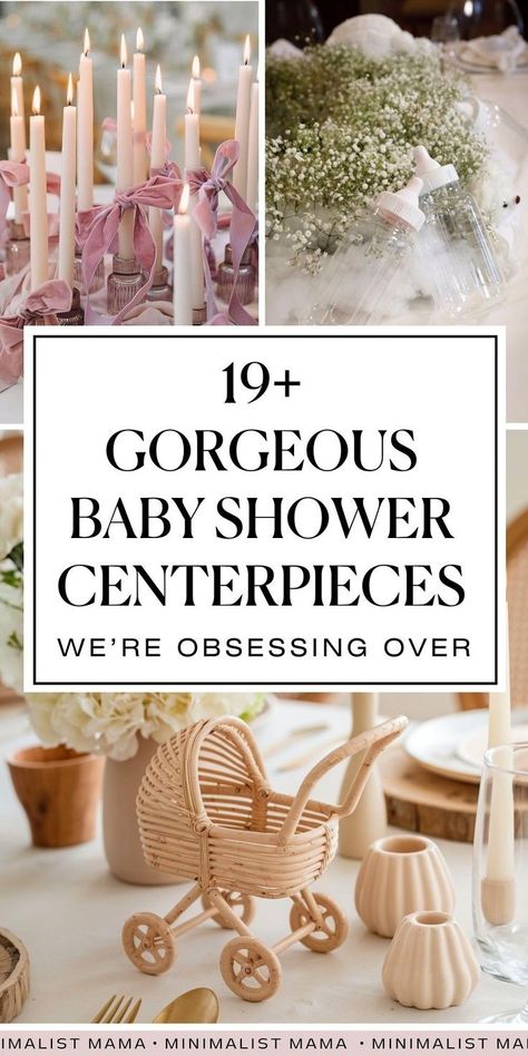 Searching for cute baby shower centerpieces for 2025? These totally adorable baby shower decor ideas are all beautiful, modern, elegant and classy! If you're tired of hunting for cute baby shower ideas, we've got all the inspo you need - whether you're looking for ideas for boy baby shower or girl baby showers - *these* are the baby shower decorations I'm obsessing over! Cute Baby Shower Centerpieces, Boy Baby Shower Themes Ideas, Elegant Baby Shower Ideas For A Girl, Baby Shower Tablescapes, Modern Baby Shower Themes, Baby Shower Decor Ideas, Girl Baby Showers, Shower Decor Ideas, Unique Baby Shower Themes