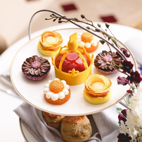 London’s best afternoon teas | High Life Magazine Matcha Scones, Afternoon Tea In London, Tea In London, Coconut Mousse, Peach Jelly, Imperial State Crown, Vanilla Mousse, Best Afternoon Tea, Almond Crunch