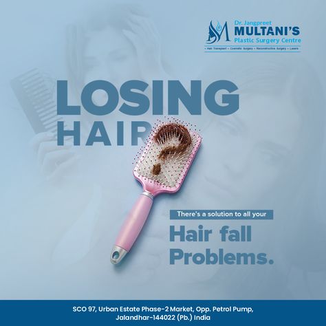 Losing Hair...? Don't Worry! Remember us for a complete solution to all your hair fall problems. ----------------------- 𝐌𝐮𝐥𝐭𝐚𝐧𝐢 𝐏𝐥𝐚𝐬𝐭𝐢𝐜 𝐒𝐮𝐫𝐠𝐞𝐫𝐲 𝐂𝐞𝐧𝐭𝐫𝐞 To know more: ☎️ : 0181-4155055 🌐 : www.multaniplasticsurgery.com 📌 : SCO 97, Urban Estate Phase-2 Market, Opp. Petrol Pump Jalandhar City Hair Fall Ads Creative, Dermatology Creative Ads, Reminder Creative Ads, Plastic Surgery Social Media Design, Hair Transplant Creative Ads, Hair Care Creative Ads, Hair Ads Creative, Shampoo Social Media Design, Shampoo Ads Creative