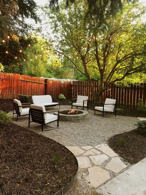 Concrete Patios, Landscape Designs, Backyard Diy Projects, Backyard Fire, Fire Pit Backyard, Beautiful Backyards, Backyard Makeover, Bed Ideas, Backyard Projects