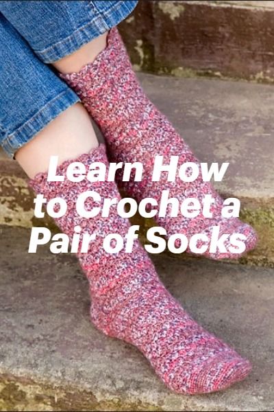 Learn How to Crochet a Pair of Socks the Easy Way Crochet sock patterns #crochet Easy Crochet Socks For Beginners Free, Crocheted Socks Pattern Free, Beginner Crochet Socks Free Pattern, How To Crochet Socks For Beginners, Free Crochet Sock Patterns Easy, Easy Crochet Socks Free Pattern, Crocheted Socks Pattern Free Easy, Free Crochet Sock Patterns, Crochet Socks Free Pattern For Beginners