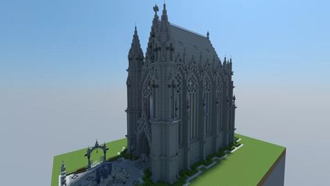 Chapel Minecraft, Minecraft Chapel, Gothic Chapel, Minecraft Plans, Minecraft Map, A Year, Minecraft, Map, How To Plan