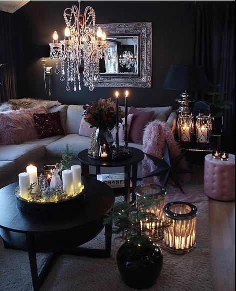 Glam Living Room, Woman Cave, Glam Room, Living Room Decor Apartment, Decoration Ideas, Home Living Room, Apartment Decor, Living Room Designs, Decor Inspiration