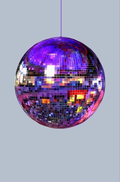 Disco Ball Reference Photo, Disco Ball Reference, Disco Ball Colorful, Disco Ball Photography, Colored Disco Ball, Disco Ball Canvas, Art Disco, Ball Aesthetic, Frameless Mirror