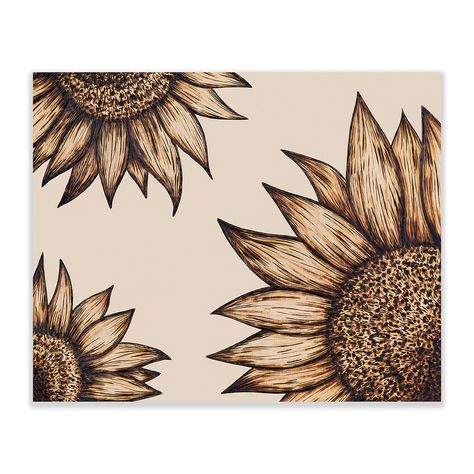 Large Wood Burning Art, Floral Wood Burning Patterns, Sunflower Stencil Printable, Wood Burning Designs Pyrography Patterns, Sunflower Wood Burning, Burning Piano, Easy Wood Burning Ideas, Best Wood Burning Tool, Burning Flowers