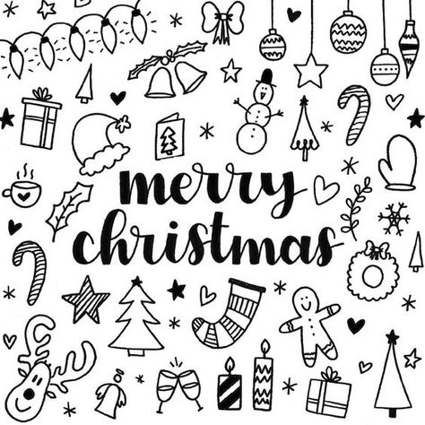 20+ ideas for christmas decorations | Sky Rye Design Merry Christmas Doodle, Merry Christmas Drawing Ideas, Merry Christmas Drawings, Christmas Doodles Ideas, Christmas Doodling, Christmas Drawing Ideas Creative, Merry Christmas Doodles, Christmas Handlettering, Xmas Doodles