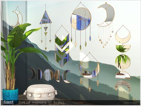 Sims 4 Cc Celestial Decor, Sims 4 Witch Decor, Sims 4 Cc Hallway Decor, The Sims 4 Mirror Cc, Sims Cc Mirror, Sims 4 Cc Witch Decor, Sims 4 Mirrors Cc, Sims 4 Cc Boho Decor, Sims 4 Cc Crystals