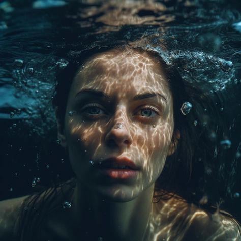 Underwater Person, Face Underwater, Woman Swimming, Underwater Portrait, Amazing India, Under The Skin, Face Drawing Reference, Face Time, Sea Photo