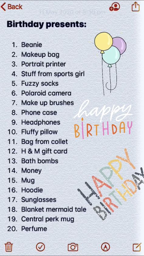 Questions To Ask For Birthday Gifts, What To Do On Birthday Alone, Bday Gifts Ideas, Birthday Gift List, Quick Birthday Gifts, Golden Birthday Gifts, Bedroom Kandi, Birthday Survival Kit, Sunshine Box