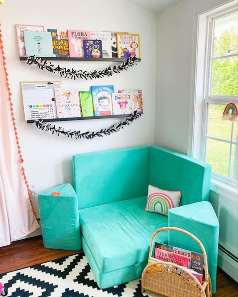 Playroom Hacks, 1 Nugget Couch Ideas, Small Basement Design Ideas, Playroom Diy, Nugget Builds, Small Basement Design, Nugget Couch, Ikea Playroom, Small Playroom