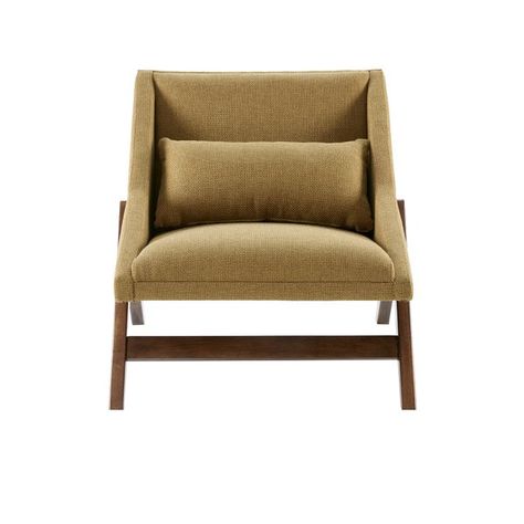 George Oliver Deerpark Lounge Chair & Reviews | Wayfair Pecan Wood, Contemporary Accent Chair, Accent Seating, House Deco, Modern Rustic Interiors, Living Room Furniture Chairs, Modern Furniture Living Room, Accent Chairs For Living Room, Rustic Interiors