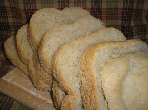 I've been making this bread for years without measuring, and finally decided to write it down. My most requested bread from my bread-lovin' son. Makes the house smell divine!! You can easily increase the amounts of seasonings to your taste. (NOTE: Many people seem to be needing to add extra water, so I'm adding an adjustment to the recipe.) Garlic Parmesan Bread, Bread Foccacia, Wheat Sandwich Bread Recipe, Bread Machine Mixes, Whole Wheat Sandwich Bread, Wheat Sandwich Bread, Italian Bread Recipes, Mopping The Floor, Parmesan Bread