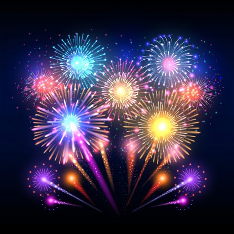 Festive , poster with firework rockets b... | Premium Vector #Freepik #vector #poster #abstract #party #star Firework Rocket, Festive Poster, Carnival Celebration, Colorful Fireworks, Fireworks Art, Festive Background, New Retro Wave, Blurred Background, Light Show