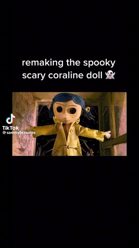 Butterfly Chandeliers, Coraline Art, Easy Crafts For Teens, Coraline Doll, Coraline Jones, Scary Dolls, Animal Masks, Spooky Scary, Diy Crafts To Do