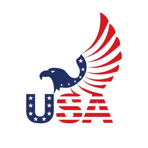 USA - American Eagle - Tokyo Olympics and Paralympics - Team USA - American Flag American Flag Logo Design, Usa Logo Design, American Logo Design, Merica Monday, Usa Symbols, Stickers Usa, Usa Stickers, Logo Usa, Tokyo Summer