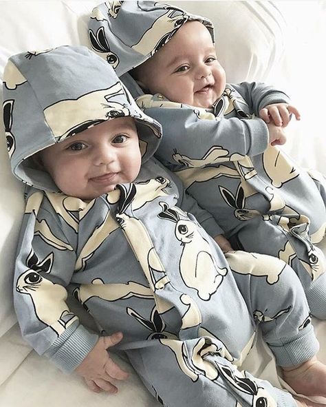 Saturday night twinning!  It's impossible not to smile looking at these babes in Mini Rodini's Rabbit onesie, online now! 📷 @jayde_jenson_and_rocco  w w w . b a b y d i n o . c o m . a u Twin Baby Boys, Cute Twins, Baby Boy Photos, Dad Baby, Twin Boys, Twin Babies