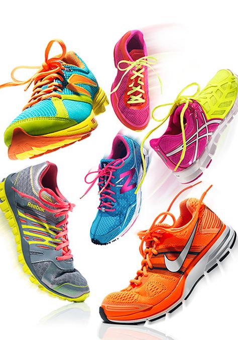 Bright Sneakers, Neon Sneakers, Bright Shoes, New Year's Resolutions, Healthy Fitness, Hoka Running Shoes, New Year's, Working Out, Make It