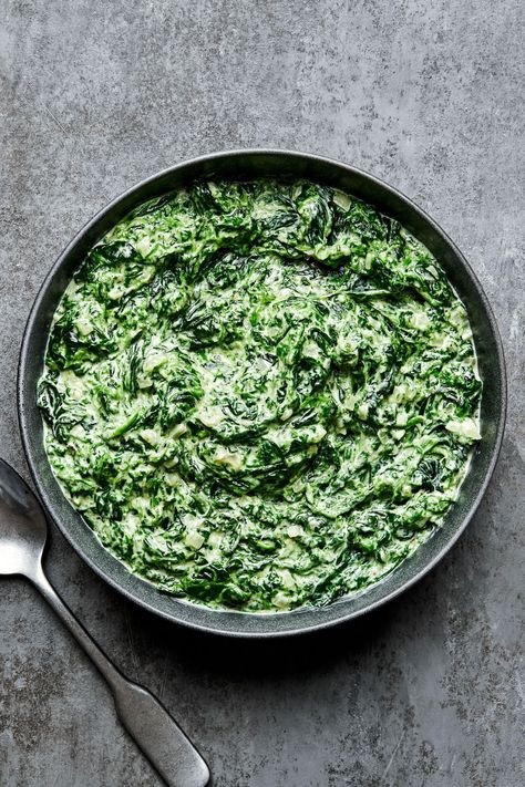 We’re always looking for ways to eat more vegetables. Creamed spinach is great all year round, and is so easy to make using frozen spinach. Best Creamed Spinach Recipe, Creamed Spinach Recipe Easy, Creamed Spinach Recipe, Spinach Breakfast, The Modern Proper, Modern Proper, Simple Green Salad, Cheesy Sauce, Creamed Spinach